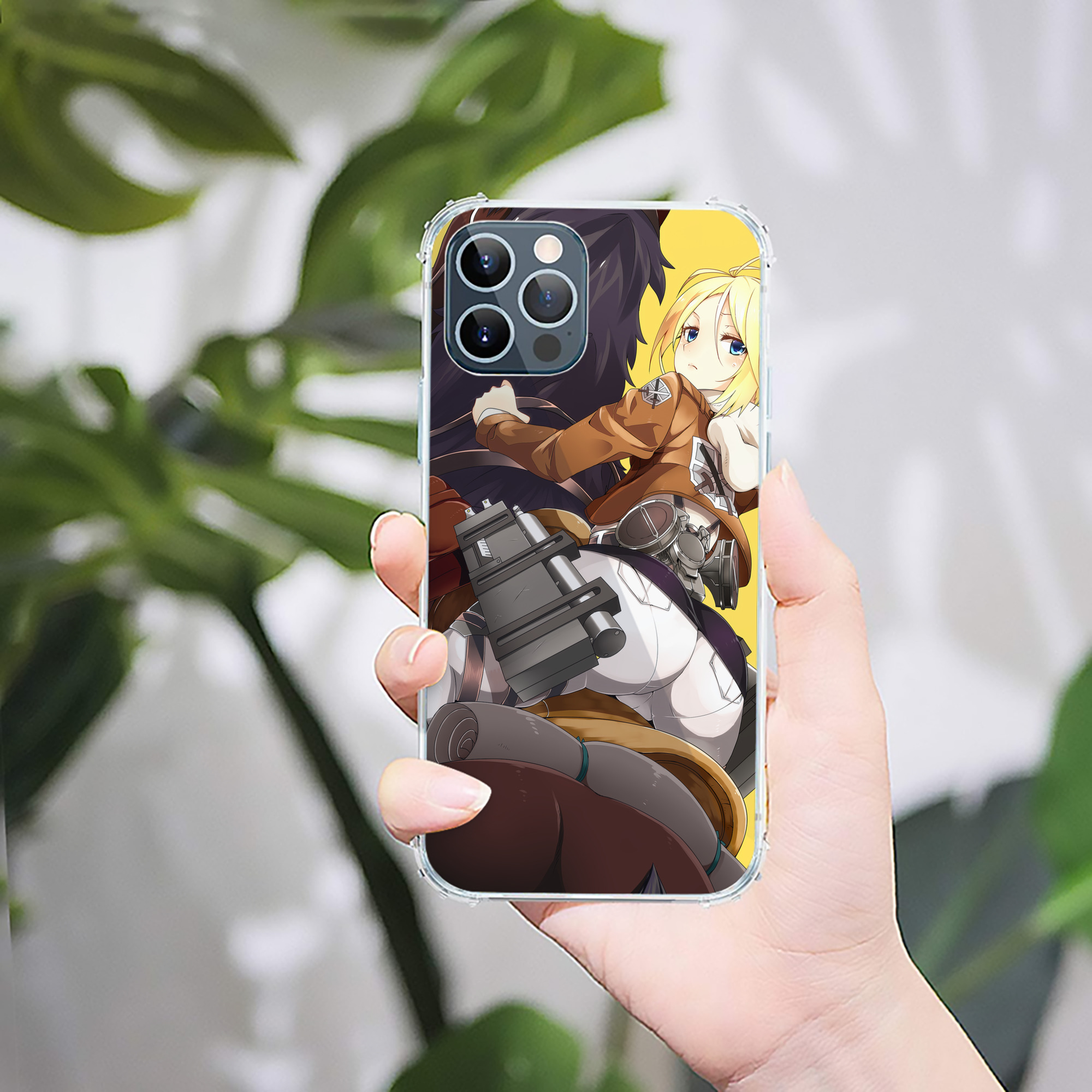 （画像用） 進撃の巨人 Attack on Titan 【iPhone 12シリーズ対応】透明スマホケース（クリアソフトケース）